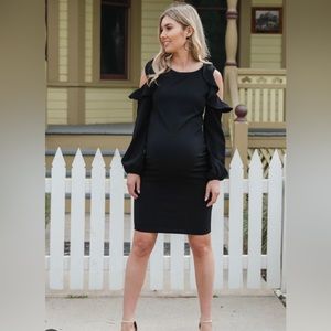 PINKBLUSH Maternity Black Dress